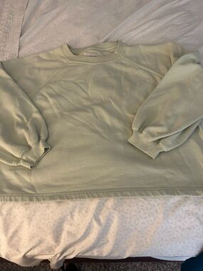 Women’s Abercrombie & Fitch Women's Crewneck Sweatshirt - Light Sage large